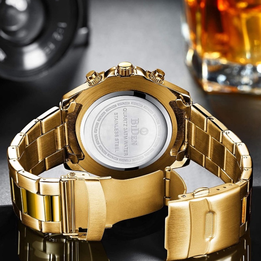 Unisex Chronograph StainlessSteel Waterproof - Picture 4 of 7